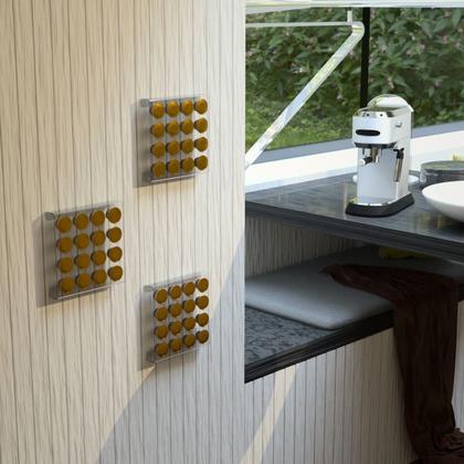 Imagem de Suporte Porta Organizador De Parede Compatível com Até 16 Cápsulas de Café Dolce Gusto