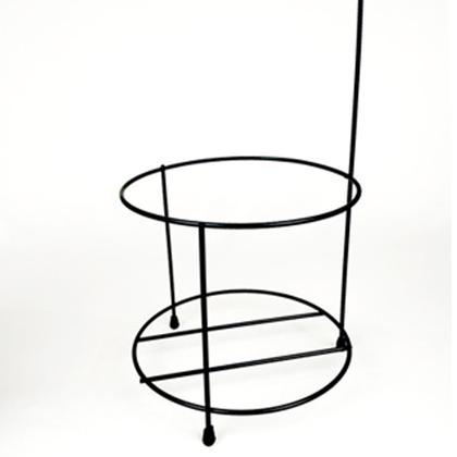 Imagem de Suporte Porta Papel Higiênico Com Lixeira 5 Litros Basculante Retangular Cesto Lixo Chão Banheiro Preto - 458 AMZ