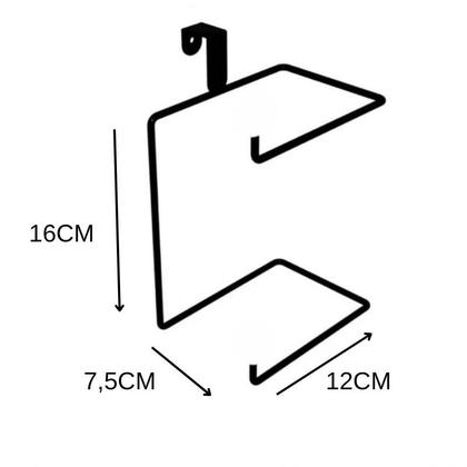 Imagem de Suporte Porta Papel Higiênico Duplo Caixa Acoplada 