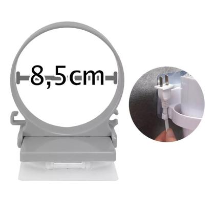 Imagem de Suporte Porta Secador De Cabelo Adesivo Para Parede Sem Furos Cabelos Organizador Multiuso Adesivo