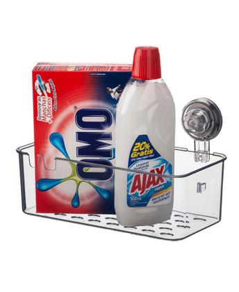 Imagem de Suporte Porta Shampoo Cesto Com Ventosa Neutro - 403NT Future