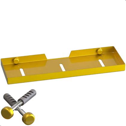 Imagem de Suporte Porta Shampoo Prateleira Dourado De Parede Plus