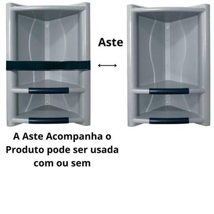 Imagem de Suporte Porta Shampoo Sabonete Cantoneira Box Banheiro  Arqp