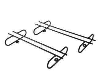 Imagem de Suporte Porta Taças Suspenso Organizador Armário Preto Suspenso Fixo