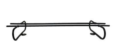 Imagem de Suporte Porta Taças Suspenso Organizador Armário Preto Suspenso Fixo