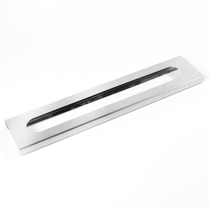 Imagem de Suporte Porta Taças Teto Prateleira Vidro 40Cm Inox-Base 8Cm