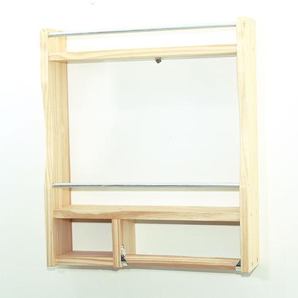 Imagem de Suporte Porta Temperos E Condimentos De Madeira Parede