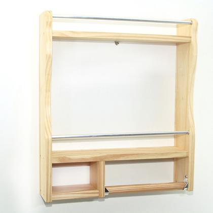 Imagem de Suporte Porta Temperos E Condimentos De Madeira Parede