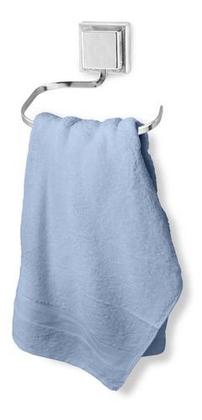 Imagem de Suporte Porta Toalha Rosto Banheiro Sem Furo 3m Cromo Fosco