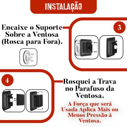 Imagem de Suporte Porta Toalha Rosto Para Parede Com Ventosa Aço Luxo Sem Furos