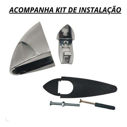 Suporte Prateleira Bico Tucano Grande Kit 2 De Vidro Madeira - HD Ferragens Imagem de Suporte Prateleira Bico Tucano Grande Kit 2 De Vidro Madeira