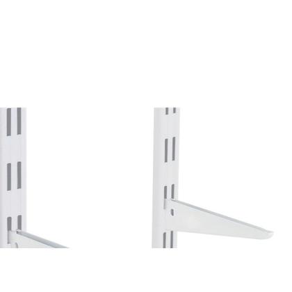 Imagem de Suporte Prateleira Multivisao Aco Duplo Branco 17Cm Trilho Sd-17