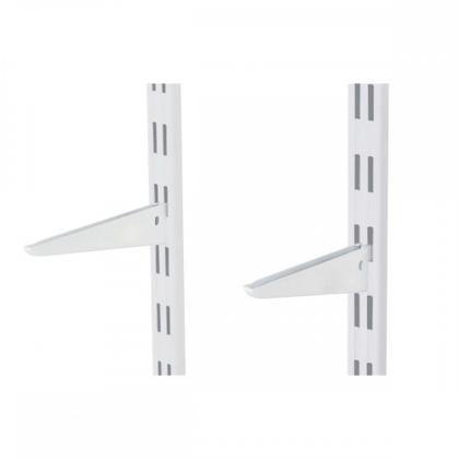 Imagem de Suporte Prateleira Multivisao Aco Duplo Branco 17Cm Trilho Sd-17
