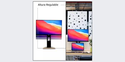 Imagem de Suporte Pro Eleva Monitor Ergonômico Base Universal MDF