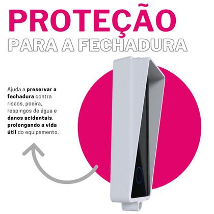Imagem de Suporte Protetor Antivandalismo De Parede Compatível com Fechadura Biométrica Athenas Primebras