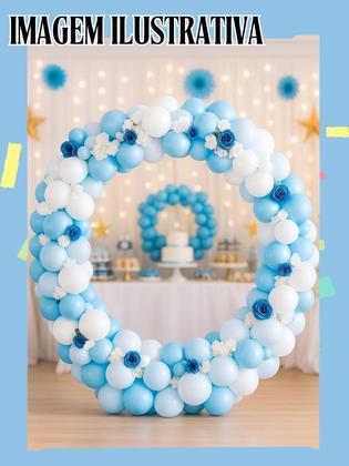 Imagem de Suporte Redondo 180cm Estrutura Arco Decoração Festa