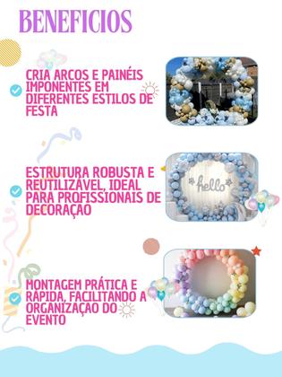 Imagem de Suporte Redondo 180cm Estrutura Arco Decoração Festa