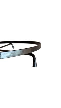 Imagem de Suporte redondo de vaso e botijão em ferro com pezinho emborrachado 30 cm