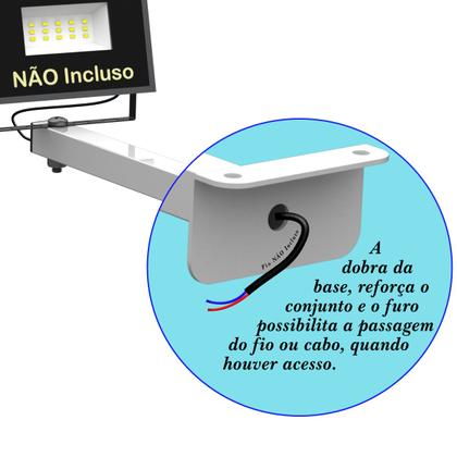 Imagem de SUPORTE REFLETOR FACHADA BANNER BRAÇO 70 cm
