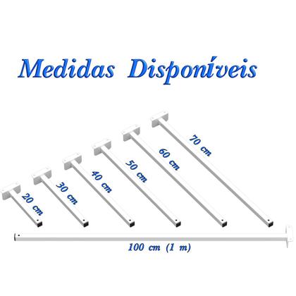 Imagem de SUPORTE REFLETOR FACHADA BANNER BRAÇO 70 cm