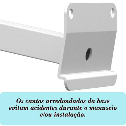 Imagem de Suporte refletor parede braço inclinado 20 cm