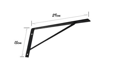 Imagem de Suporte Reforçado em L Para Prateleira de 30cm 3pç