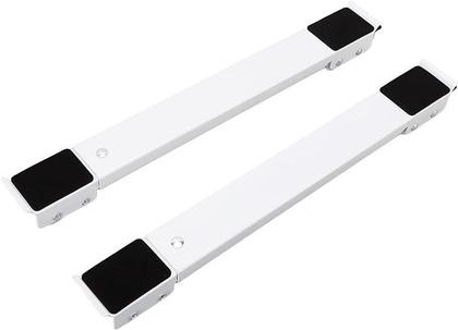 Imagem de Suporte Reforcado Rodinhas Ajustavel Moveis Maquina Lavar Geladeira