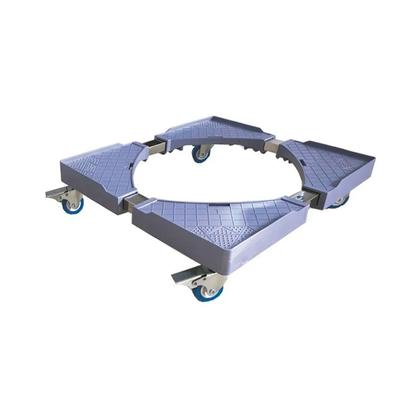 Imagem de Suporte Rodinhas Ajustável Móvel De Refrigerador, Freezer, Geladeira, Fogão e Máquina De Lavar Em Aço Inox Suporta Até 400Kg