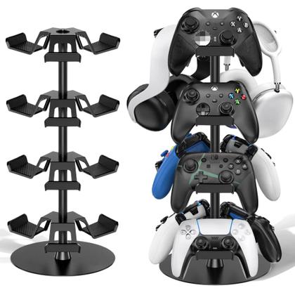 Imagem de Suporte Rotativo Para Controladores De Jogos E Headsets De 3 E 4 Camadas Compatível Com Xbox, PS5,