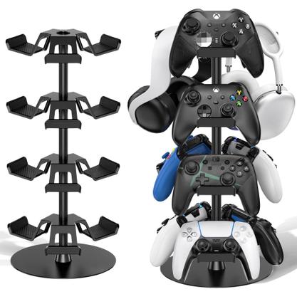 Imagem de Suporte Rotativo Para Controladores De Jogos E Headsets De 3 E 4 Camadas Compatível Com Xbox, PS5,