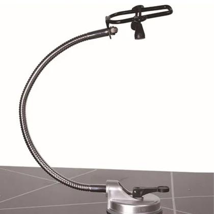 Imagem de Suporte Secador Cabelo Articulavel Ventosa Espelho Azulejo Vidro Flexivel Banheiro Quarto Casa Academia Parede Portatil
