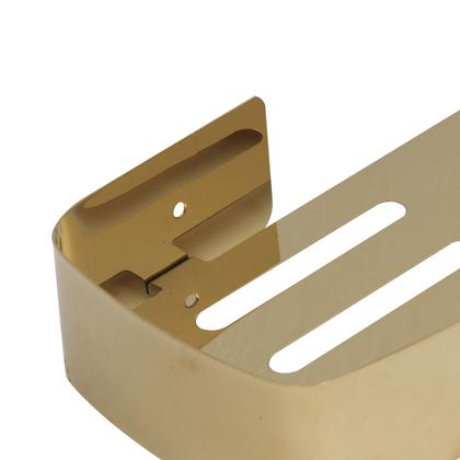 Imagem de Suporte shampoo retangular parede banheiro Aço inox Dourado
