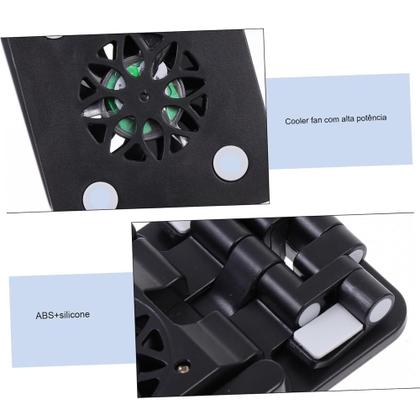 Imagem de Suporte Smartphone Tablet Extensor Mesa Dobrável Cooler Fan Luz Led ANDROID IOS 101