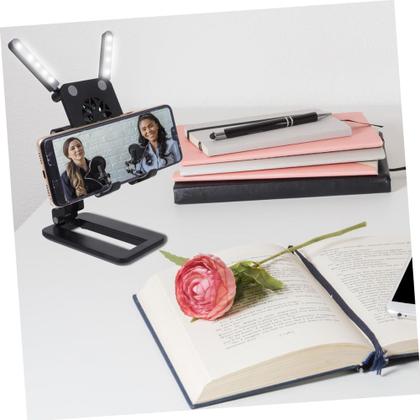 Imagem de Suporte Smartphone Tablet Extensor Mesa Dobrável Cooler Fan Luz Led ANDROID IOS 101