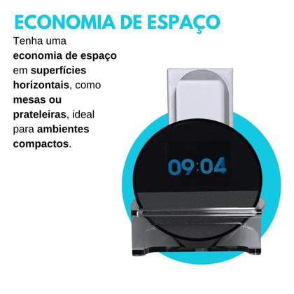 Imagem de Suporte Stand de Parede para Tomada Vertical e Horizontal Compatível com Amazon Alexa Echo Spot - ARTBOX3D