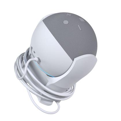 Imagem de Suporte Stand De Tomada Parede com Organizador de Cabos Compatível com Amazon Alexa Echo Dot 4 e 5 Geração