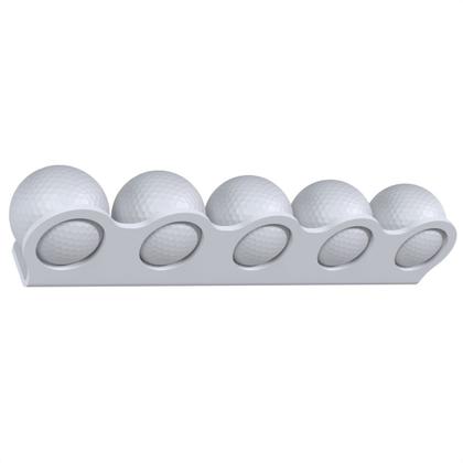 Imagem de Suporte Stand Expositor De Parede Para Até 5 Bolinhas Bolas De Golfe Golf