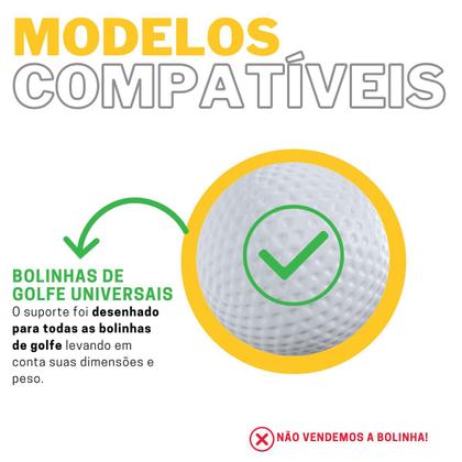 Imagem de Suporte Stand Expositor De Parede Para Até 5 Bolinhas Bolas De Golfe Golf