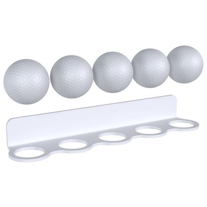 Imagem de Suporte Stand Expositor De Parede Para Até 5 Bolinhas Bolas De Golfe Golf