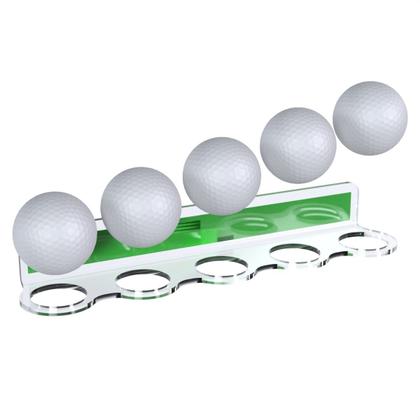 Imagem de Suporte Stand Expositor De Parede Para Até 5 Bolinhas Bolas De Golfe Golf