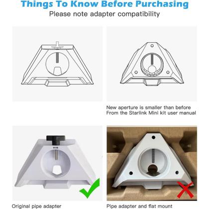 Imagem de Suporte Starlink Mini trailer/iate/trailer/guarda-corpos/teto de escada, braçadeira de 360