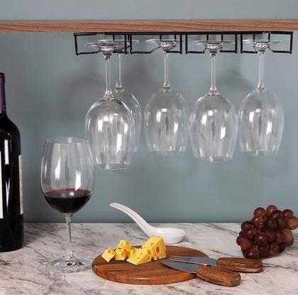 Imagem de Suporte Suspenso  Para 12 Taças de Cozinha Armário Organizador Porta  Taças Aramado 