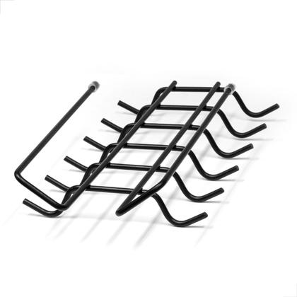 Imagem de Suporte Suspenso para 12 Xícaras Preto - Organizador Prático e Moderno para Armário