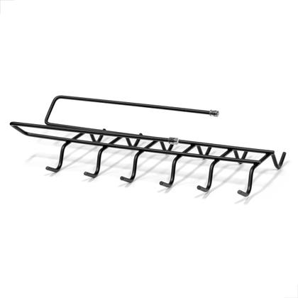 Imagem de Suporte Suspenso para 12 Xícaras Preto - Organizador Prático e Moderno para Armário