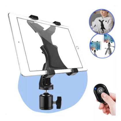 Imagem de Suporte Tablet C Trava Garra Cabeça 360 E Disparo Bluetooth