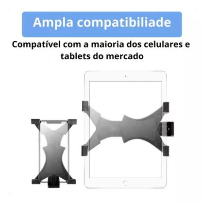 Imagem de Suporte Tablet C Trava Garra Cabeça 360 E Disparo Bluetooth