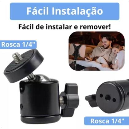 Imagem de Suporte Tablet C Trava Garra Cabeça 360 E Disparo Bluetooth