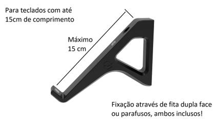 Imagem de Suporte Teclado Computador Universal De Parede Fixar