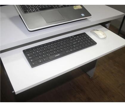 Imagem de Suporte Teclado e Mouse Retrátil Gaveta Deslizante para Mesa Computador