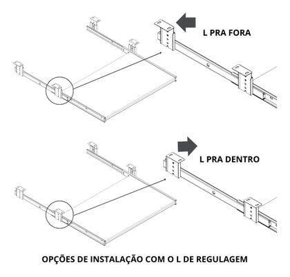 Imagem de Suporte Teclado e Mouse Retrátil Gaveta Deslizante para Mesa Computador
